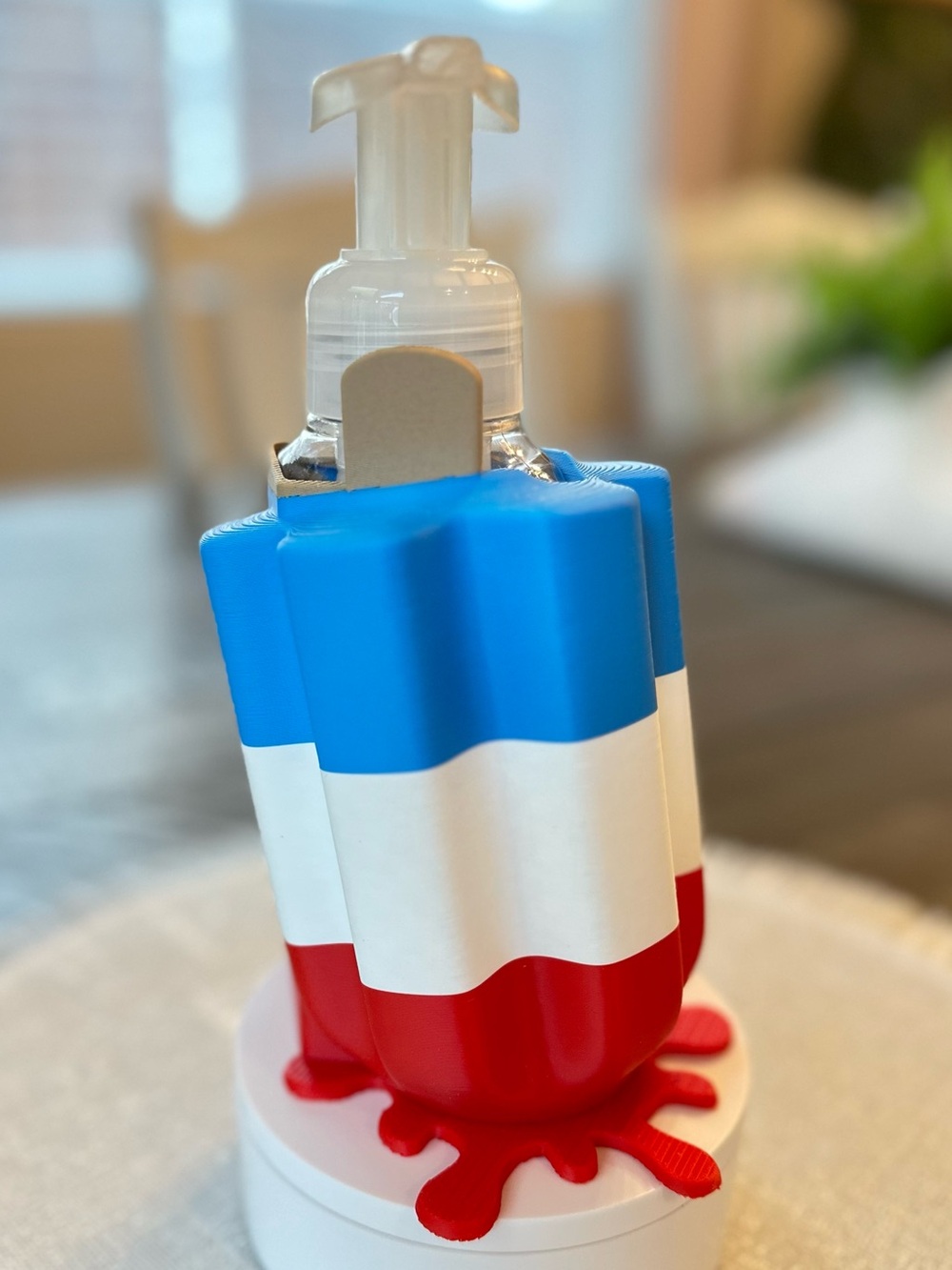 Patriotic Rocket Pop Popsicle Foaming Soap Holder for Bath & Body Works Bottle